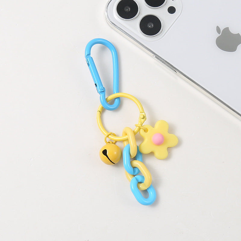 Wholesale Flower Chain Bell Keychain